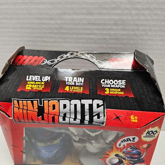 New NinjaBots Hilarious Battling Robots Blue Cobra & Trainer Head & Arms Explode - Picture 5 of 16